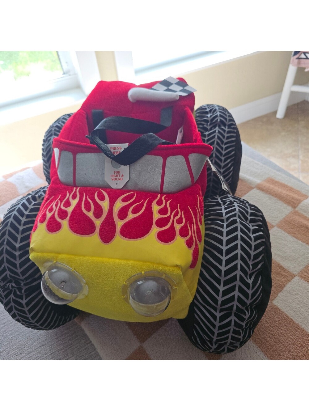 Ministry of Rascals Monster Truck Costume Lights Sound Kids Age 3-7 NWT